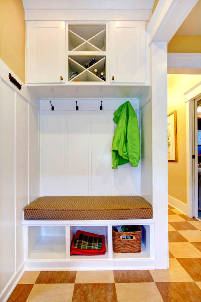 Hallway storage Organized for Life and Beyond