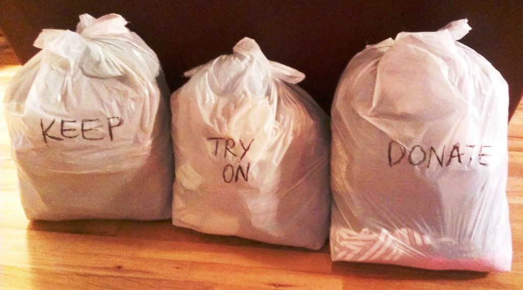 keep tryon donate bags Organized for Life and Beyond