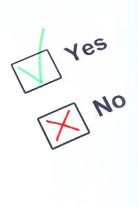 saying yes, saying no